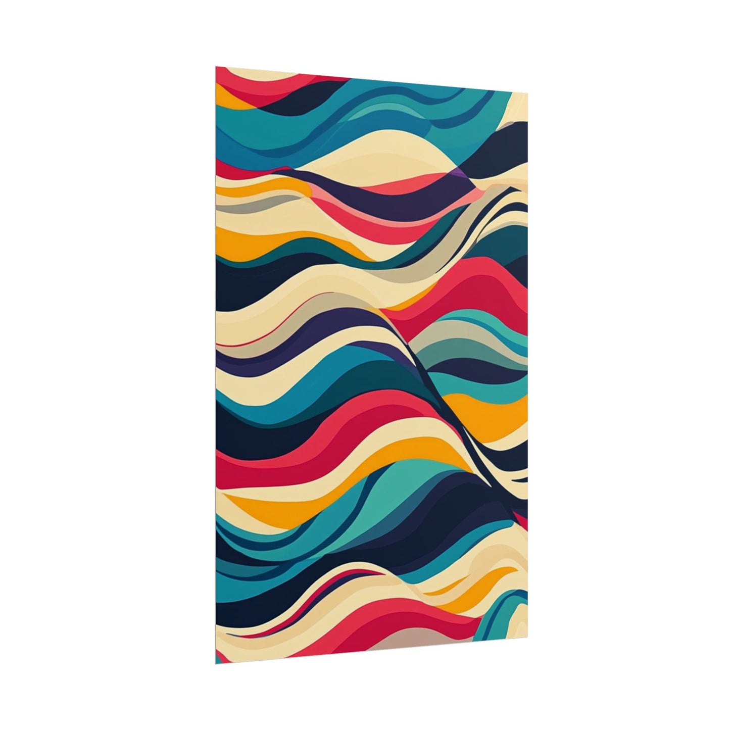 Flowing Waves of Colour - Abstract Art Print