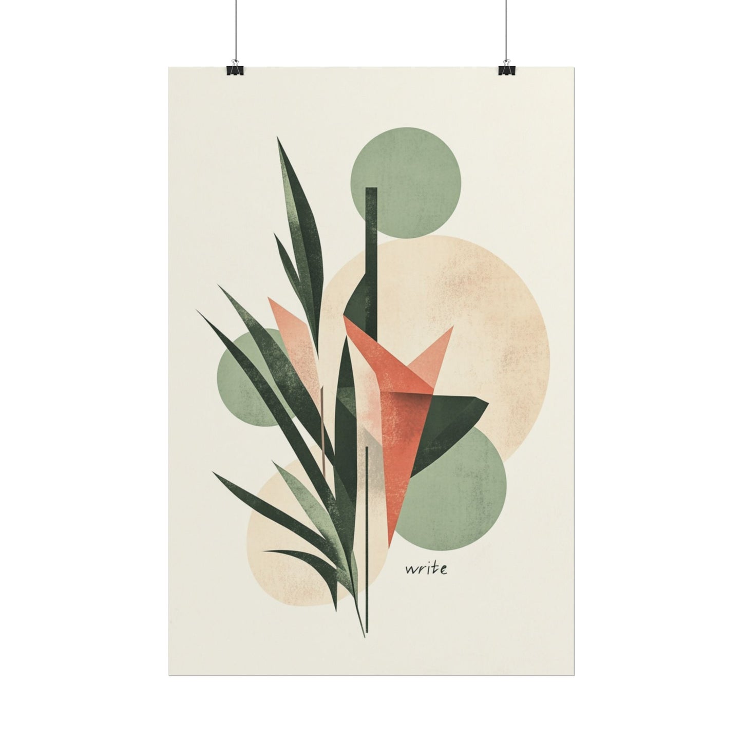 Botanical Balance - Abstract Nature Art Print