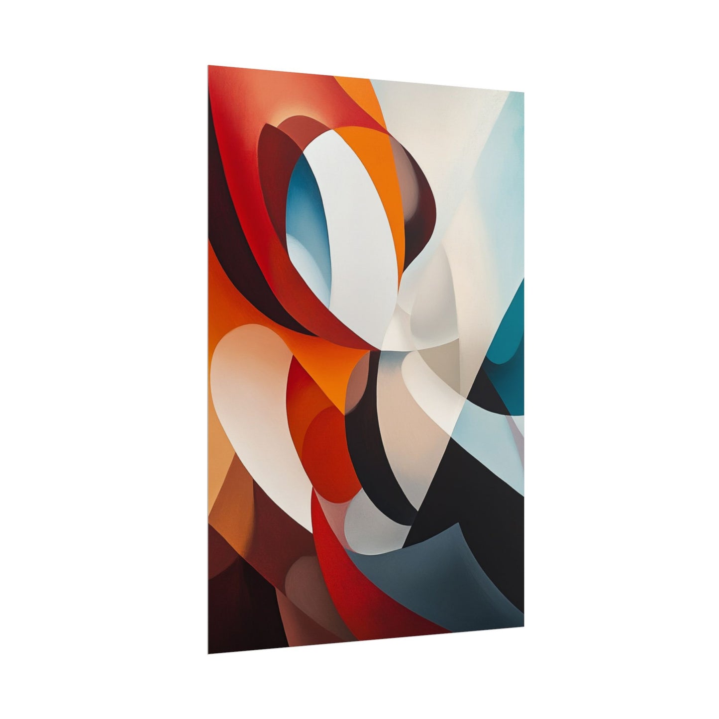 Dynamic Curves - Modern Abstract Art Print