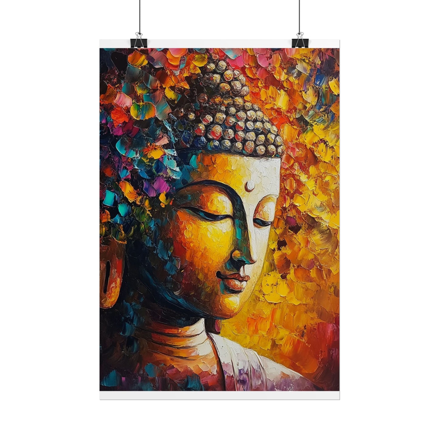 Buddha's Serenity - Abstract Spiritual Art Print