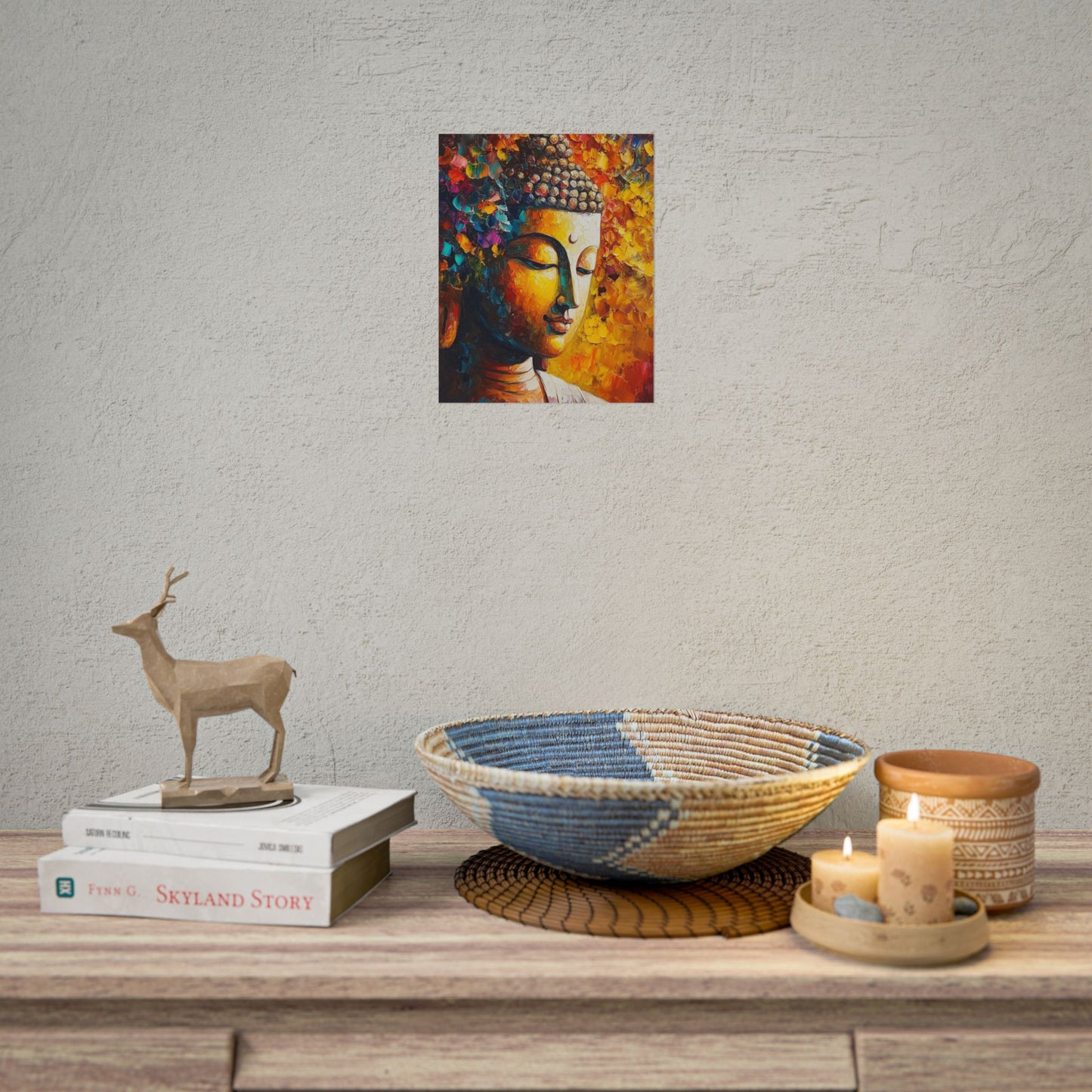 Buddha's Serenity - Abstract Spiritual Art Print